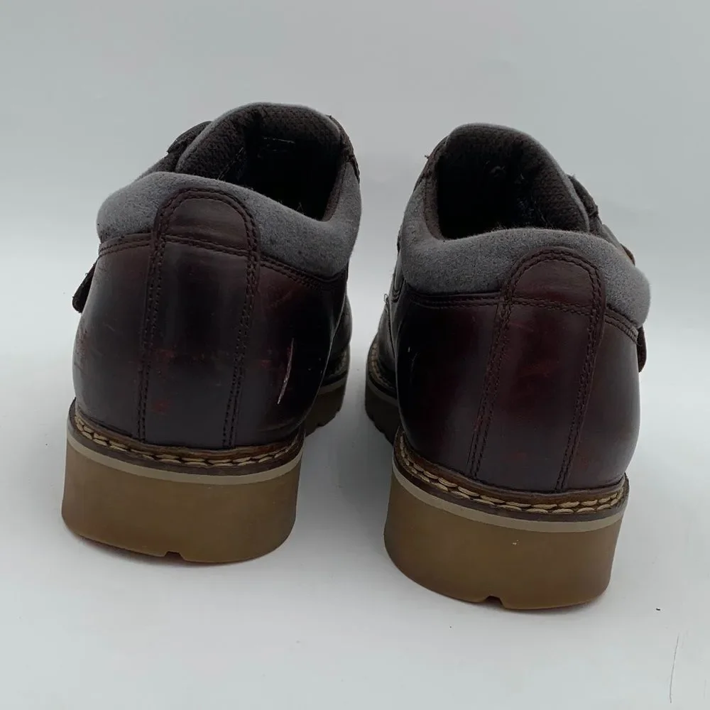 Lugz Men’s Brown Leather Buckle Shoes Made in USA Size EU 43 Y2K workwear